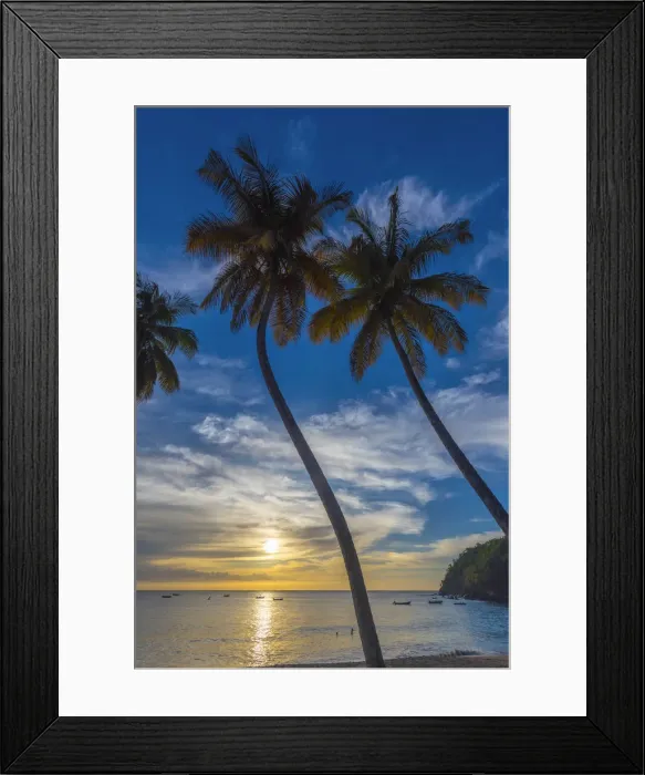 Framed Print : Caribbean, Trinidad and Tobago, Tobago, Castara Bay, Castara Framed Print : Caribbean, Trinidad and Tobago, Tobago, Castara Bay, Castara