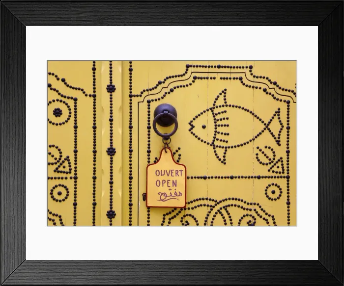 Framed Print : Tunisia, Tunis, Medina, door on Dar el Jeld Street Framed Print : Tunisia, Tunis, Medina, door on Dar el Jeld Street