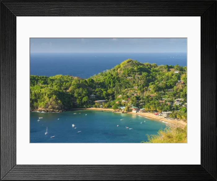Framed Print : Caribbean, Trinidad and Tobago, Tobago, Castara Bay, Castara Framed Print : Caribbean, Trinidad and Tobago, Tobago, Castara Bay, Castara
