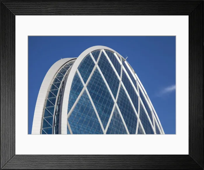 Framed Print : United Arab Emirates, Abu Dhabi, Al Raha, View of Aldar Headquarters - he first circular Framed Print : United Arab Emirates, Abu Dhabi, Al Raha, View of Aldar Headquarters - he first circular