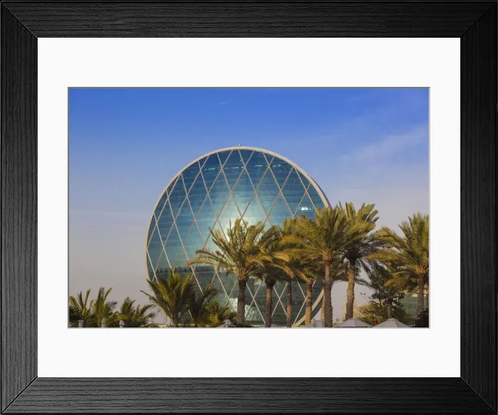 Framed Print : United Arab Emirates, Abu Dhabi, Al Raha, View of Aldar Headquarters - he first circular Framed Print : United Arab Emirates, Abu Dhabi, Al Raha, View of Aldar Headquarters - he first circular