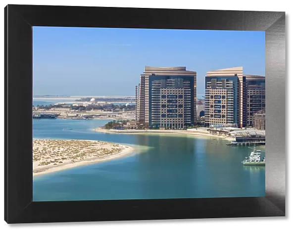 United Arab Emirates, Abu Dhabi, View looking towards Khalidiya Palace Rayhaan by