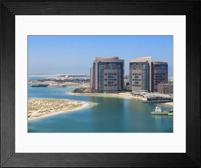 Framed Print : United Arab Emirates, Abu Dhabi, View looking towards Khalidiya Palace Rayhaan by Framed Print : United Arab Emirates, Abu Dhabi, View looking towards Khalidiya Palace Rayhaan by