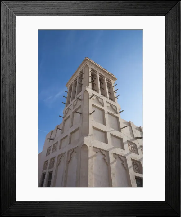 Framed Print : UAE, Abu Dhabi, Sheikh Zayed Research Center, barjeel, traditional Arabic wind tower Framed Print : UAE, Abu Dhabi, Sheikh Zayed Research Center, barjeel, traditional Arabic wind tower
