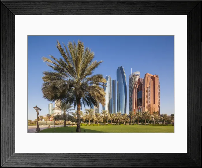 Framed Print : UAE, Abu Dhabi, Etihad Towers Framed Print : UAE, Abu Dhabi, Etihad Towers