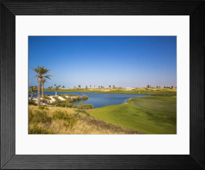 Framed Print : United Arab Emirates, Abu Dhabi, Saadiyat Island, Gulf course Framed Print : United Arab Emirates, Abu Dhabi, Saadiyat Island, Gulf course
