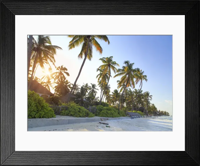 Framed Print : Tanzania. Zanzibar, Paje, beach Framed Print : Tanzania. Zanzibar, Paje, beach