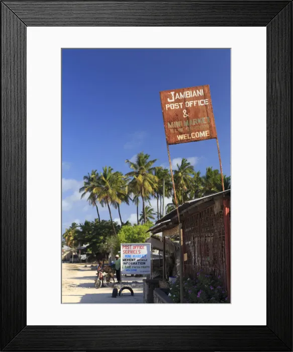 Framed Print : Tanzania. Zanzibar, Jambiani Village Framed Print : Tanzania. Zanzibar, Jambiani Village