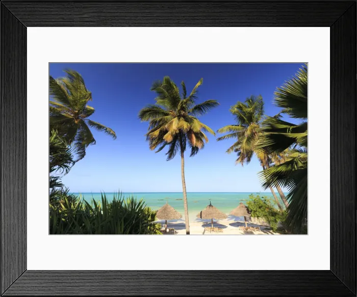 Framed Print : Tanzania. Zanzibar, Paje, beach Framed Print : Tanzania. Zanzibar, Paje, beach