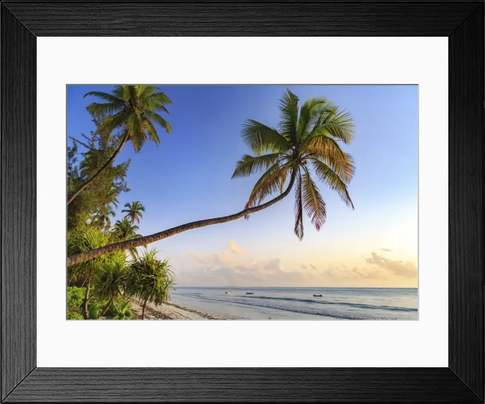 Framed Print : Tanzania. Zanzibar, Matemwe, Beach at dawn Framed Print : Tanzania. Zanzibar, Matemwe, Beach at dawn
