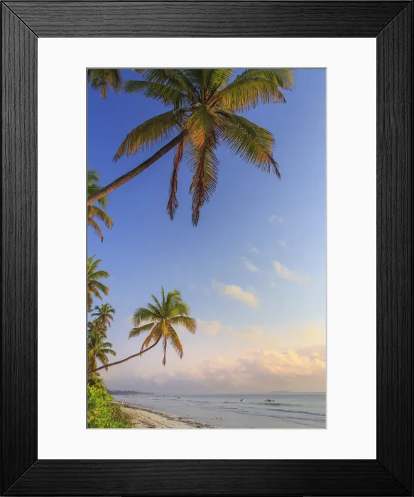 Framed Print : Tanzania. Zanzibar, Matemwe, Beach at dawn Framed Print : Tanzania. Zanzibar, Matemwe, Beach at dawn