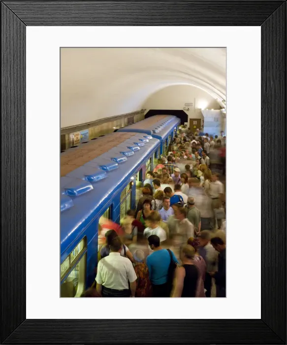 Framed Print : Underground Metro (Subway), Kiev, Ukraine Framed Print : Underground Metro (Subway), Kiev, Ukraine