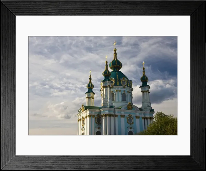 Framed Print : Saint Andrews Church, Kiev, Ukraine, Ukrainia Framed Print : Saint Andrews Church, Kiev, Ukraine, Ukrainia