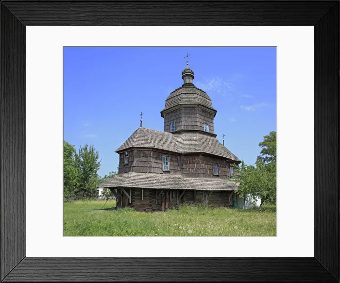 Framed Print : St. Trinity wooden church (1760s), Drabovtsy, Cherkasy Oblast, Ukraine Framed Print : St. Trinity wooden church (1760s), Drabovtsy, Cherkasy Oblast, Ukraine