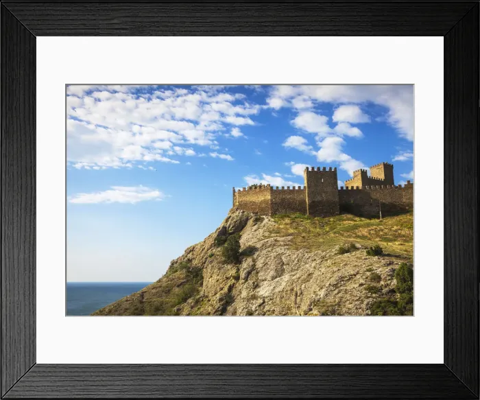 Framed Print : Ukraine, Crimea, Sudak, Genoese fortress Framed Print : Ukraine, Crimea, Sudak, Genoese fortress