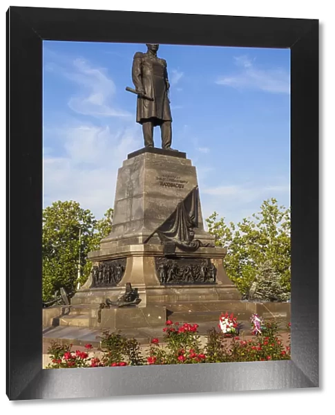 Ukraine, Crimea, Sevastopol, Nakhimov square, Admiral Nakhimov monument