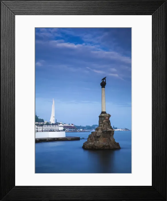 Framed Print : Ukraine, Crimea, Sevastopol, Eagle Column - Monument to the Scuttled Ships