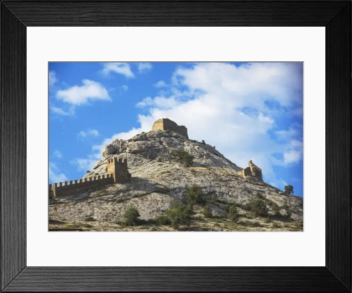 Framed Print : Ukraine, Crimea, Sudak, Genoese fortress