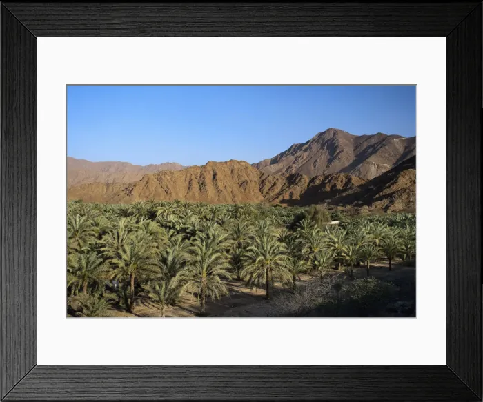 Framed Print : United Arab Emirates, Khor Fakkan, Landscape from Fujiairah Fort Framed Print : United Arab Emirates, Khor Fakkan, Landscape from Fujiairah Fort