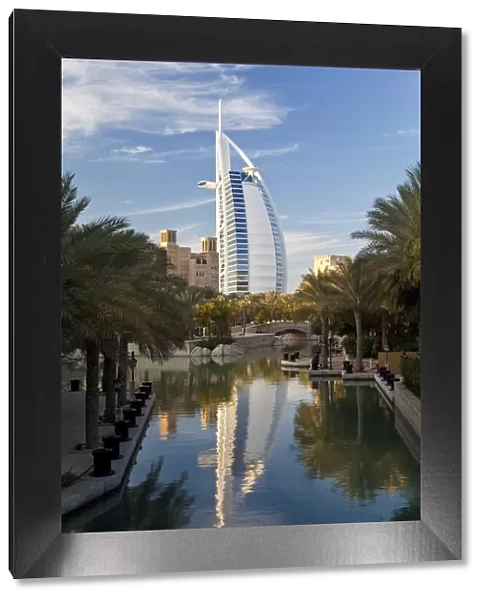 United Arab Emirates (UAE), Dubai, The Burj Dubai Hotel viewed from the luxury resort