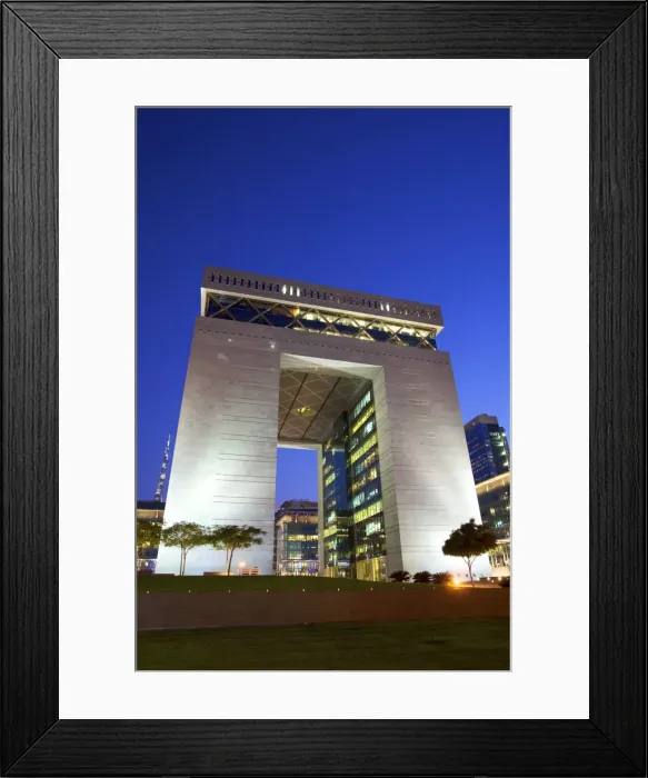 Framed Print : Dubai Internation Financial Centre, Dubai, United Arab Emirates