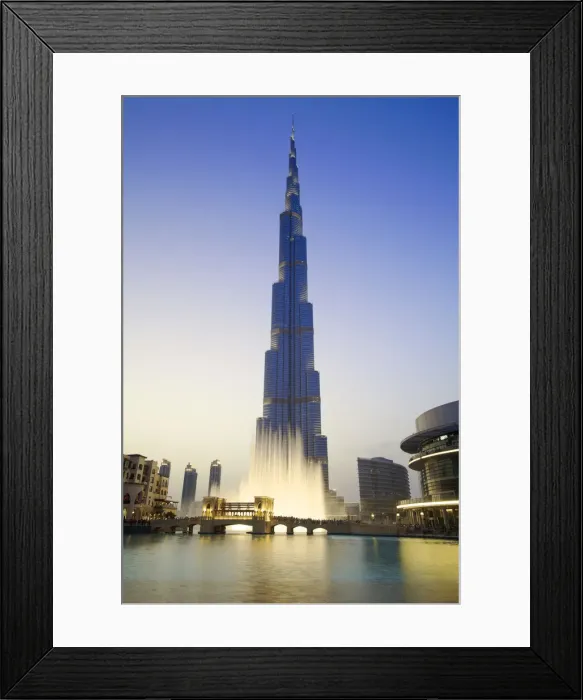 Framed Print : Burj Khalifa, Dubai, United Arab Emirates