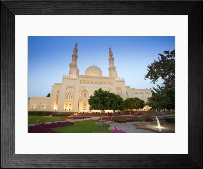 Framed Print : Jumeirah Mosque at Dusk, Dubai, United Arab Emirates Framed Print : Jumeirah Mosque at Dusk, Dubai, United Arab Emirates
