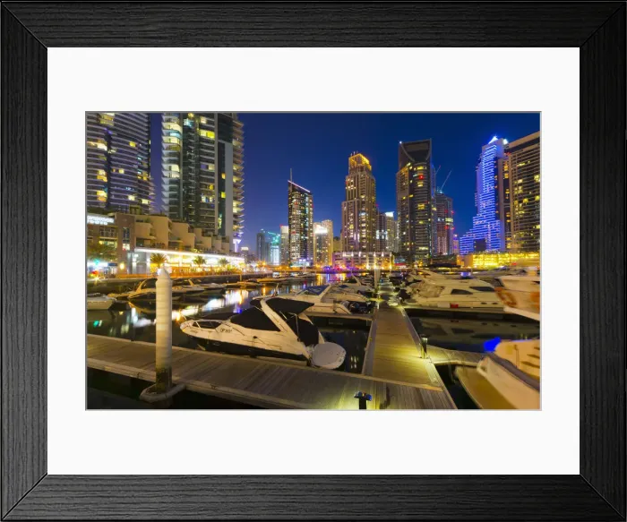 Framed Print : UAE, Dubai, Dubai Marina Framed Print : UAE, Dubai, Dubai Marina