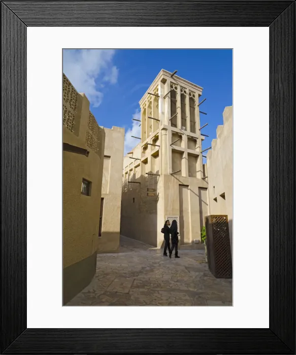 Framed Print : UAE, Dubai, Bur Dubai, Bastakiya Quarter Framed Print : UAE, Dubai, Bur Dubai, Bastakiya Quarter