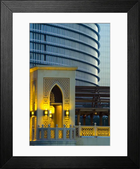 Framed Print : UAE, Dubai, base of the Burj Khalifa and Dubai Mall complex Framed Print : UAE, Dubai, base of the Burj Khalifa and Dubai Mall complex