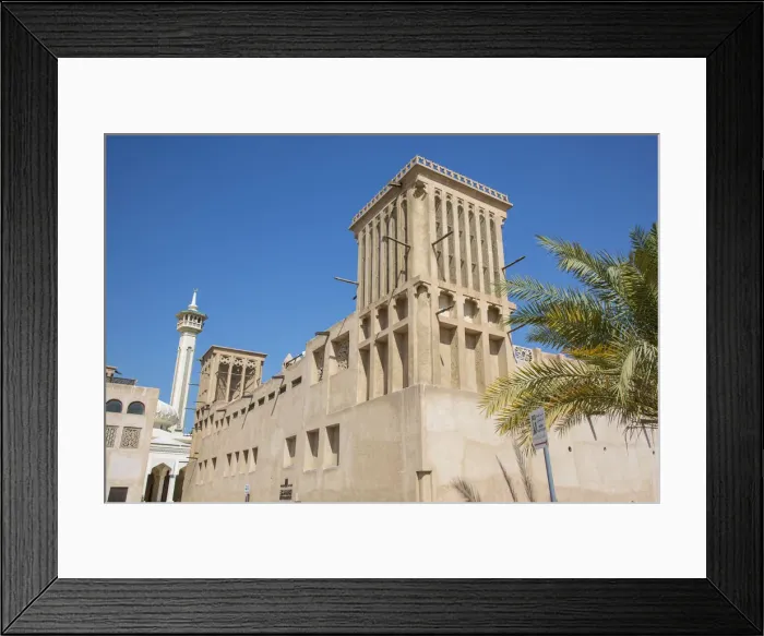 Framed Print : Bastakia Quarter, Bur Dubai, Dubai Creek, Dubai, United Arab Emirates Framed Print : Bastakia Quarter, Bur Dubai, Dubai Creek, Dubai, United Arab Emirates