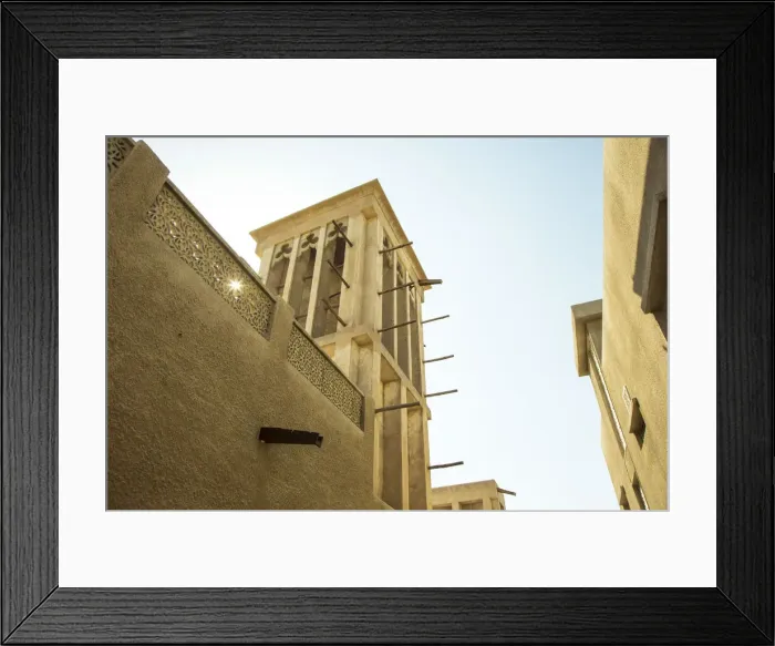 Framed Print : Bastakia Quarter, Bur Dubai, Dubai Creek, Dubai, United Arab Emirates Framed Print : Bastakia Quarter, Bur Dubai, Dubai Creek, Dubai, United Arab Emirates