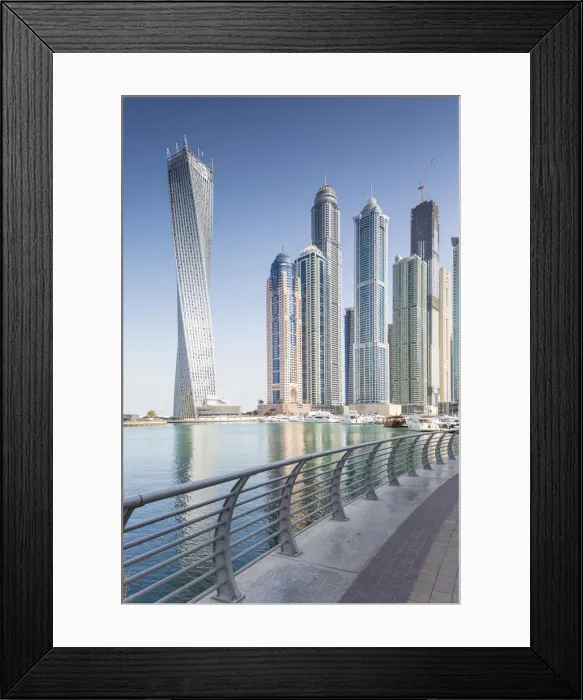 Framed Print : Dubai Marina, Dubai, United Arab Emirates