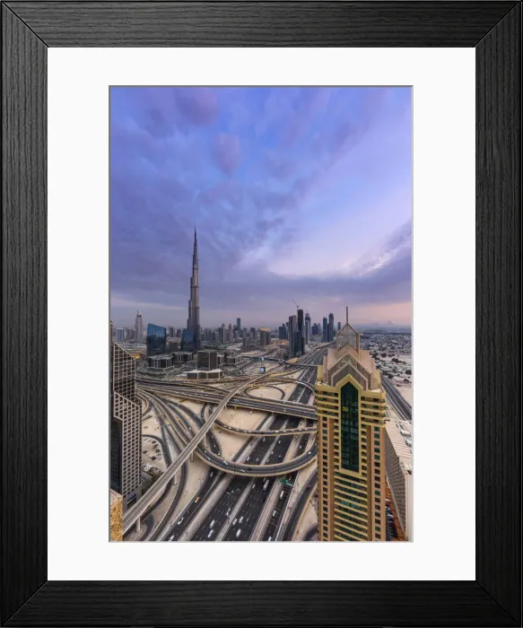 Framed Print : Sheikh Zayad Road and Burj Khalifa, Downtown, Dubai, United Arab Emirates Framed Print : Sheikh Zayad Road and Burj Khalifa, Downtown, Dubai, United Arab Emirates