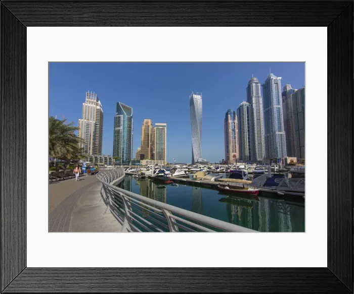 Framed Print : Dubai Marina, Dubai, United Arab Emirates Framed Print : Dubai Marina, Dubai, United Arab Emirates