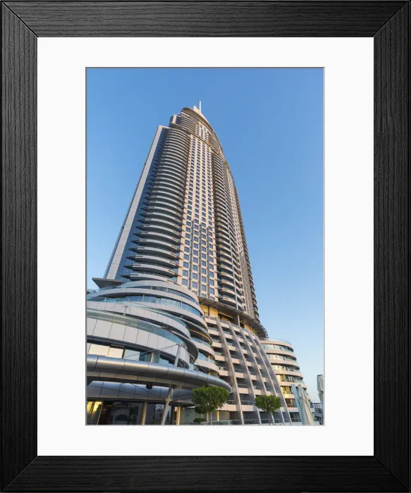 Framed Print : The Address Downtown hotel, Downtown, Dubai, United Arab Emirates Framed Print : The Address Downtown hotel, Downtown, Dubai, United Arab Emirates