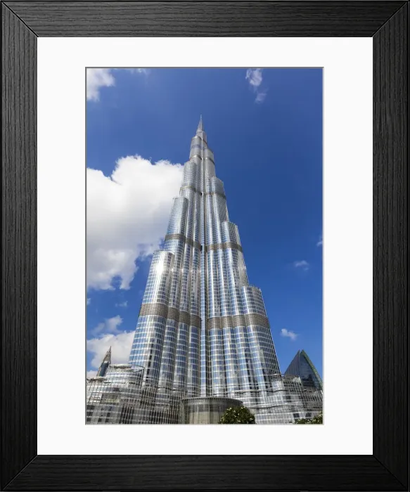 Framed Print : The Burj Khalifa Dubai, a Futuristic Modern Design Structure, the Burj Khalifa was Framed Print : The Burj Khalifa Dubai, a Futuristic Modern Design Structure, the Burj Khalifa was