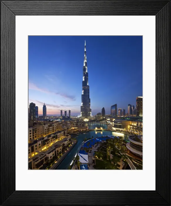 Framed Print : United Arab Emirates (UAE), Dubai, The Burj Khalifa Framed Print : United Arab Emirates (UAE), Dubai, The Burj Khalifa
