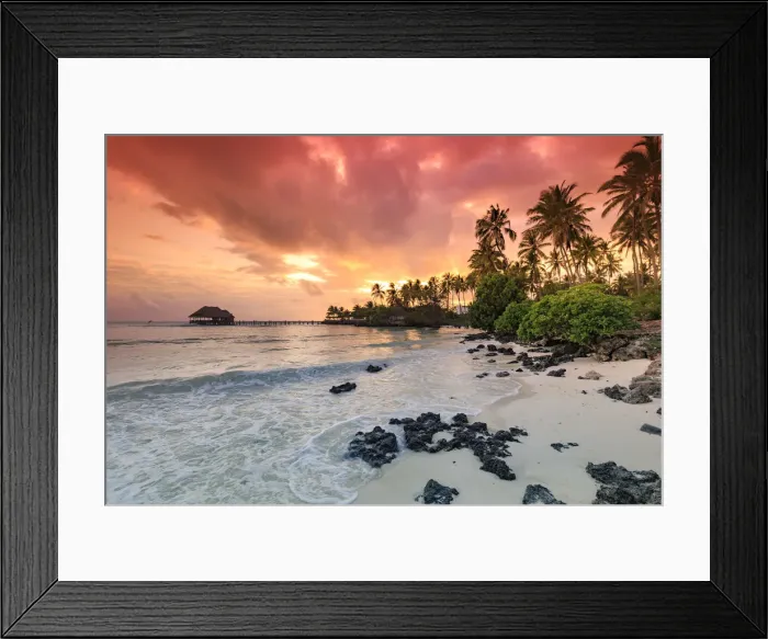 Framed Print : Tanzania. Zanzibar, Jambiani Beach Framed Print : Tanzania. Zanzibar, Jambiani Beach