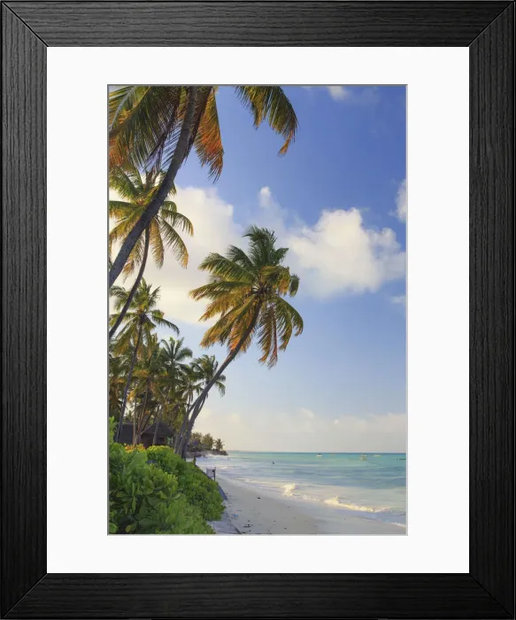 Framed Print : Tanzania. Zanzibar, Paje, beach Framed Print : Tanzania. Zanzibar, Paje, beach