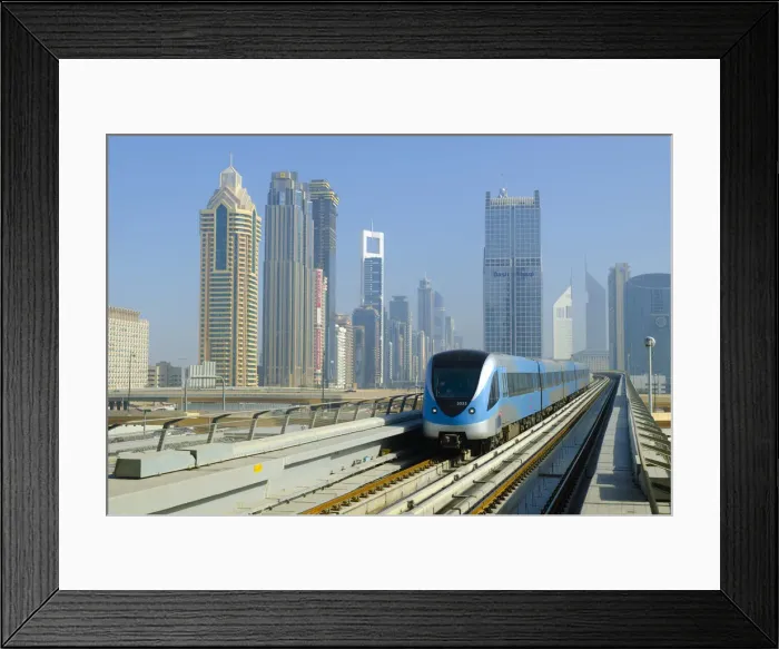 Framed Print : UAE, Dubai, Sheikh Zayed Road from Burj Khalifa Metro Station Framed Print : UAE, Dubai, Sheikh Zayed Road from Burj Khalifa Metro Station