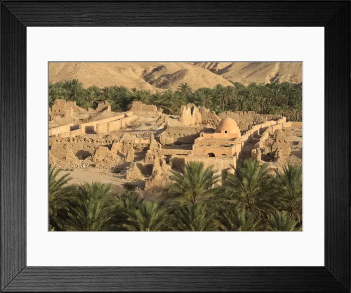 Framed Print : Africa, Tunisia, Tamerza, abandoned old village Framed Print : Africa, Tunisia, Tamerza, abandoned old village