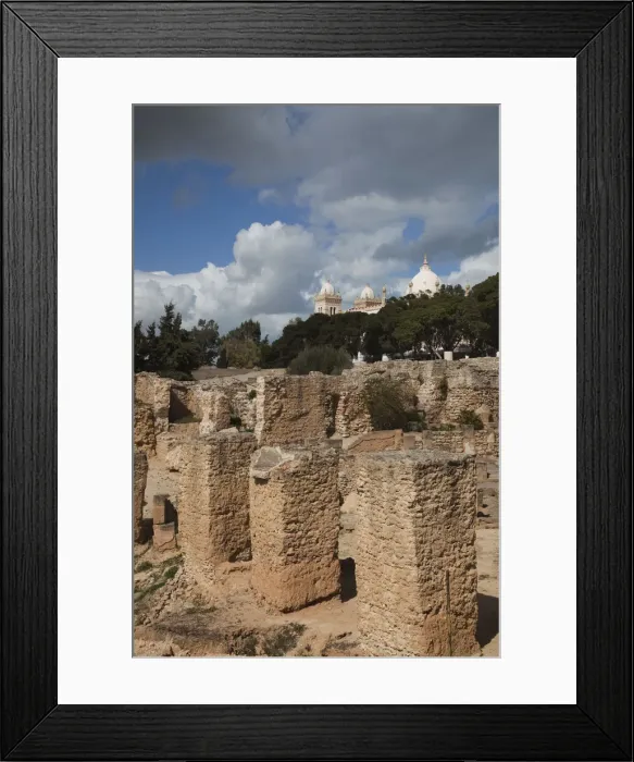 Framed Print : Tunisia, Tunis, Carthage, Byrsa Hill, Roman-era ruins Framed Print : Tunisia, Tunis, Carthage, Byrsa Hill, Roman-era ruins