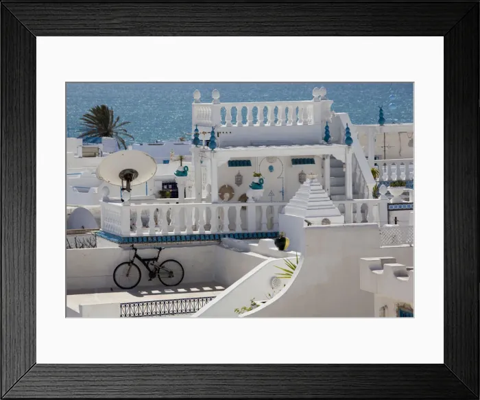 Framed Print : Tunisia, Cap Bon, Hammamet, Medina house detail Framed Print : Tunisia, Cap Bon, Hammamet, Medina house detail