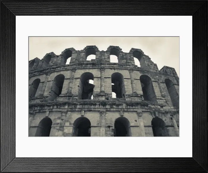 Framed Print : Tunisia, Tunisian Central Coast, El Jem, Roman Colosseum, b. 238 AD Framed Print : Tunisia, Tunisian Central Coast, El Jem, Roman Colosseum, b. 238 AD