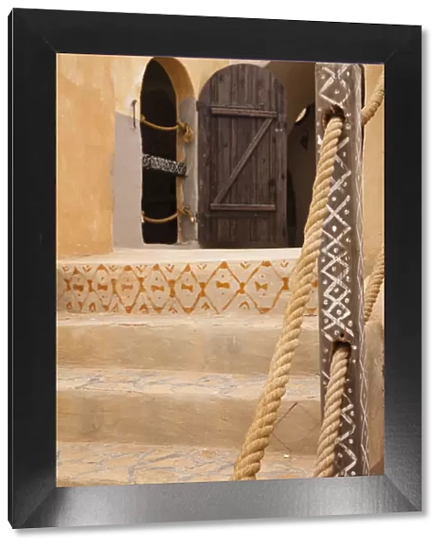 Tunisia, Ksour Area, Ksar Haddada, details of the Hotel Ksar Haddada, featured in