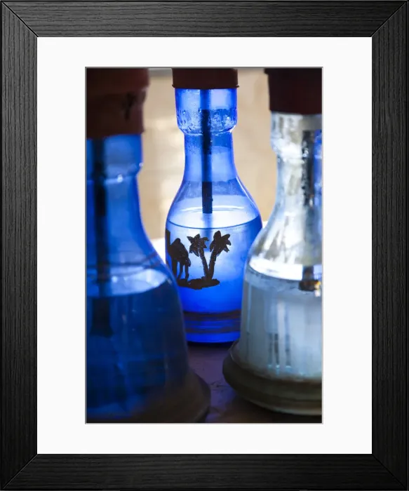 Framed Print : Tunisia, Ksour Area, Medenine, sheesha water pipes