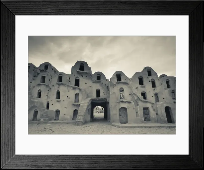 Framed Print : Tunisia, Ksour Area, Ezzahra, Ksar Ezzahra, fortified grain storage ksar building Framed Print : Tunisia, Ksour Area, Ezzahra, Ksar Ezzahra, fortified grain storage ksar building