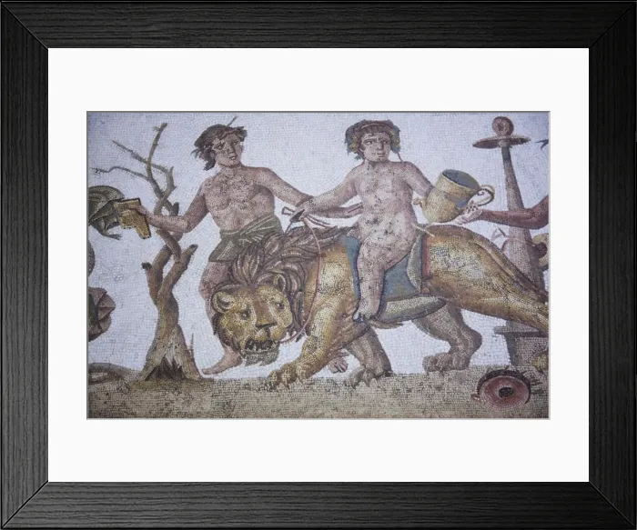 Framed Print : Tunisia, Tunisian Central Coast, El Jem, El Jem Museum, Roman-era mosaic Framed Print : Tunisia, Tunisian Central Coast, El Jem, El Jem Museum, Roman-era mosaic