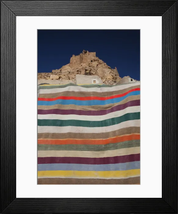 Framed Print : Tunisia, Ksour Area, Douiret, abandoned Berber town, Berber carpet Framed Print : Tunisia, Ksour Area, Douiret, abandoned Berber town, Berber carpet